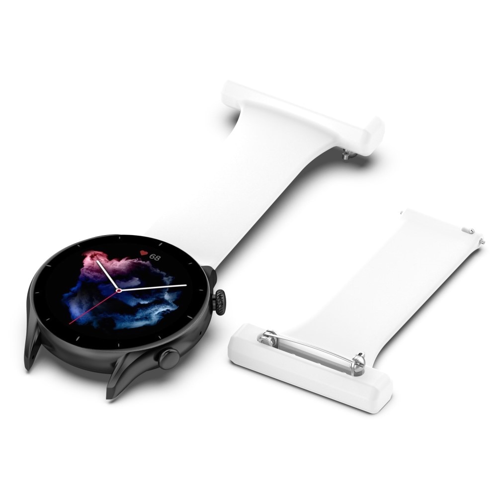 Bracelet infimier en silicone Samsung Galaxy Watch 46mm/45 mm Blanc