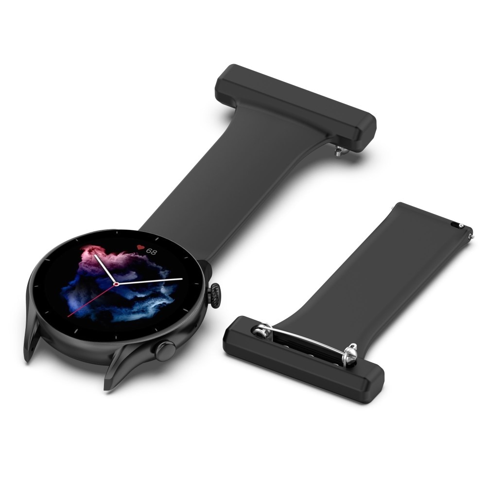 Bracelet infimier en silicone Samsung Galaxy Watch 46mm/45 mm Noir