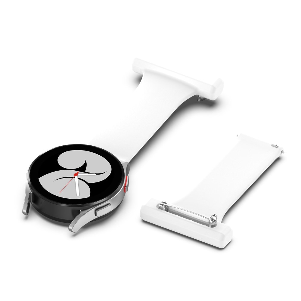 Bracelet infimier en silicone Samsung Galaxy Watch 6 40mm, blanc