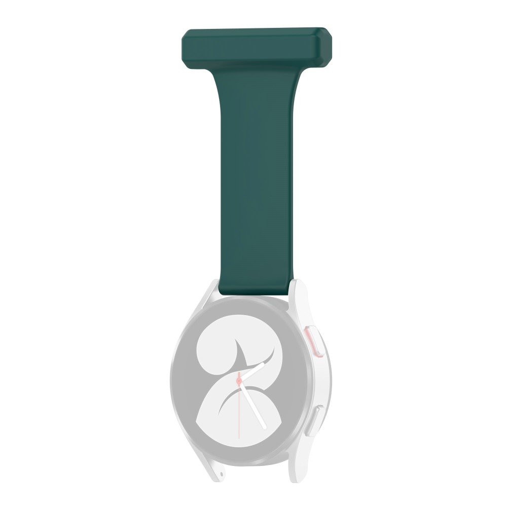 Bracelet infimier en silicone Samsung Galaxy Watch 7 44mm, vert foncé