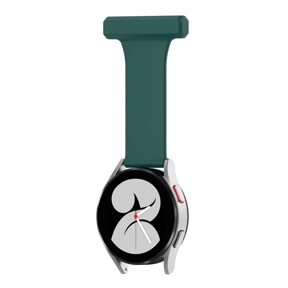 Bracelet infimier en silicone Samsung Galaxy Watch 4 44mm, vert foncé