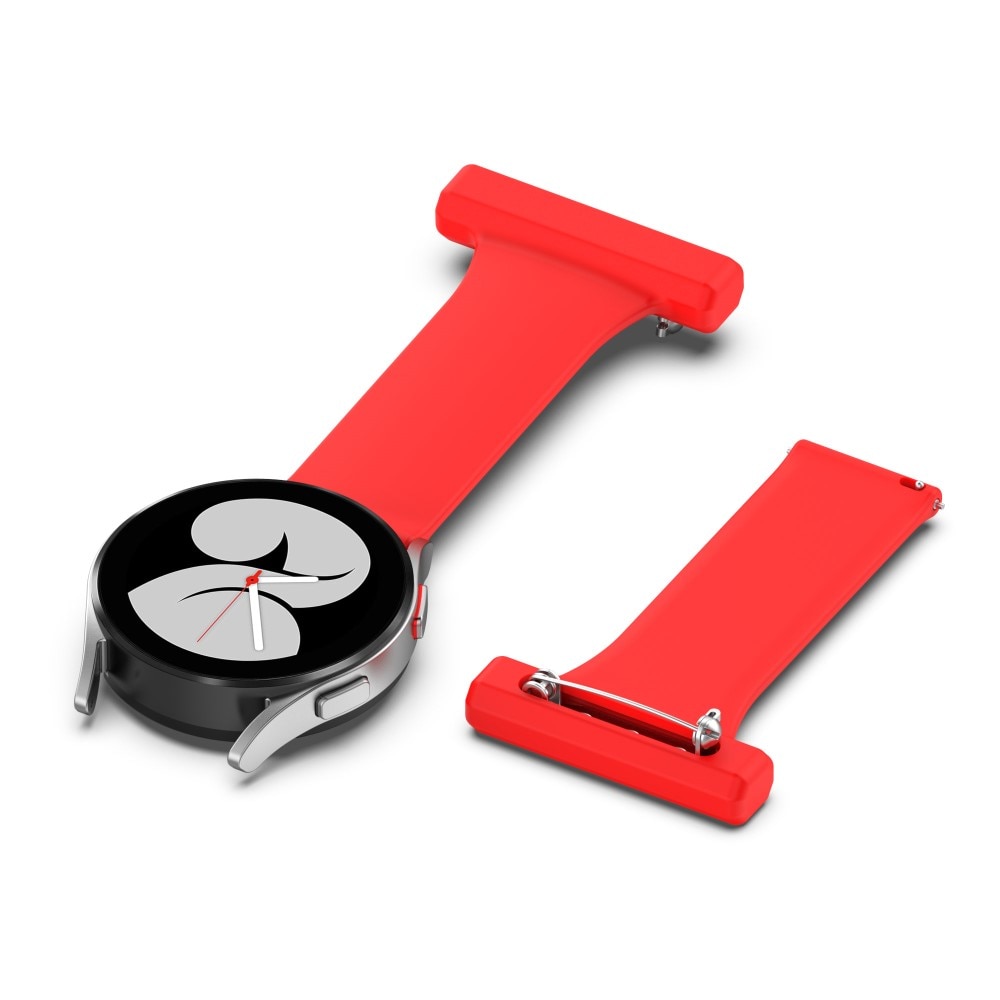 Bracelet infimier en silicone Samsung Galaxy Watch 4 Classic 42mm, rouge