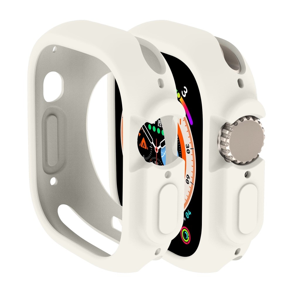 Coque TPU Apple Watch Ultra 49mm 2nd Gen, blanc