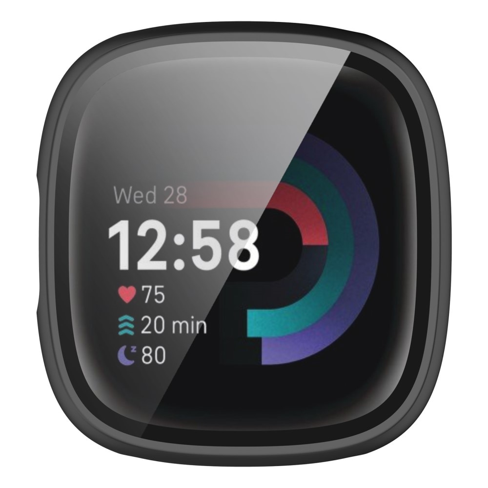 Full Cover CaseFitbit Sense 2, Noir