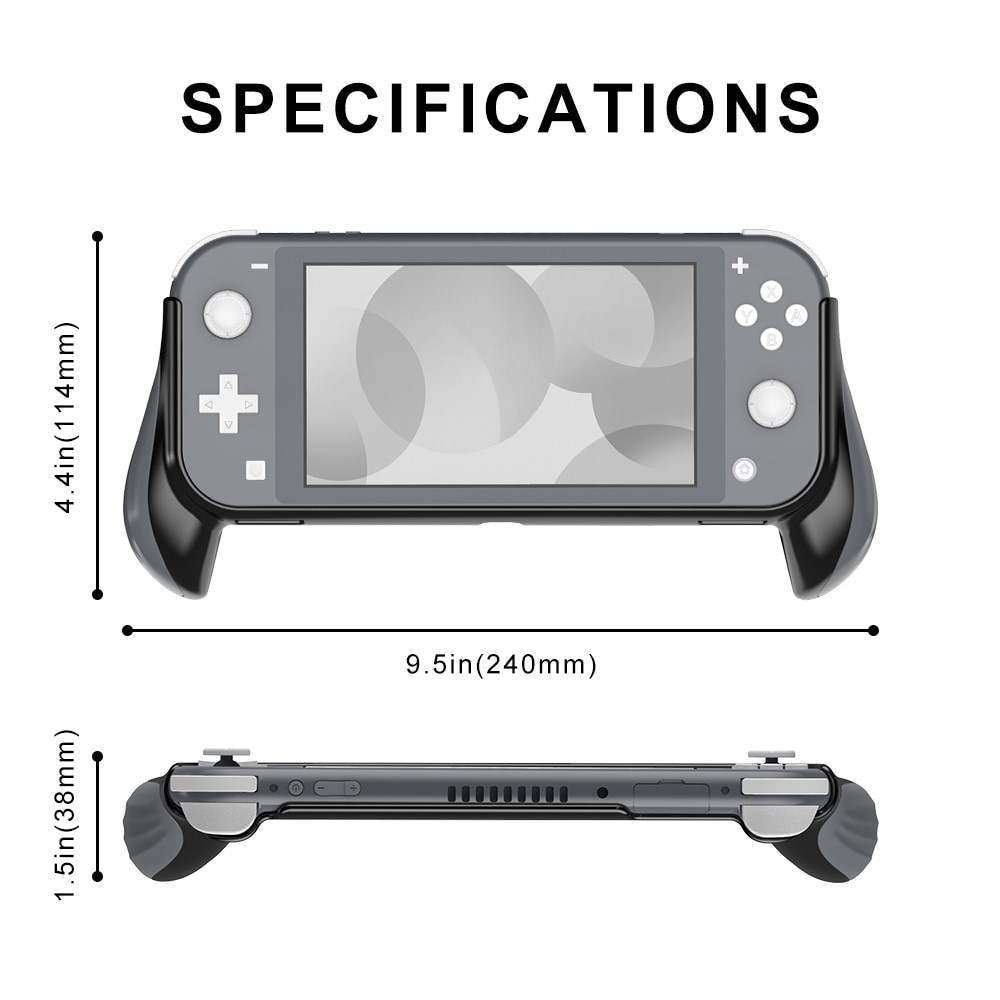 Coque Ergonomic Handle Nintendo Switch Lite gris