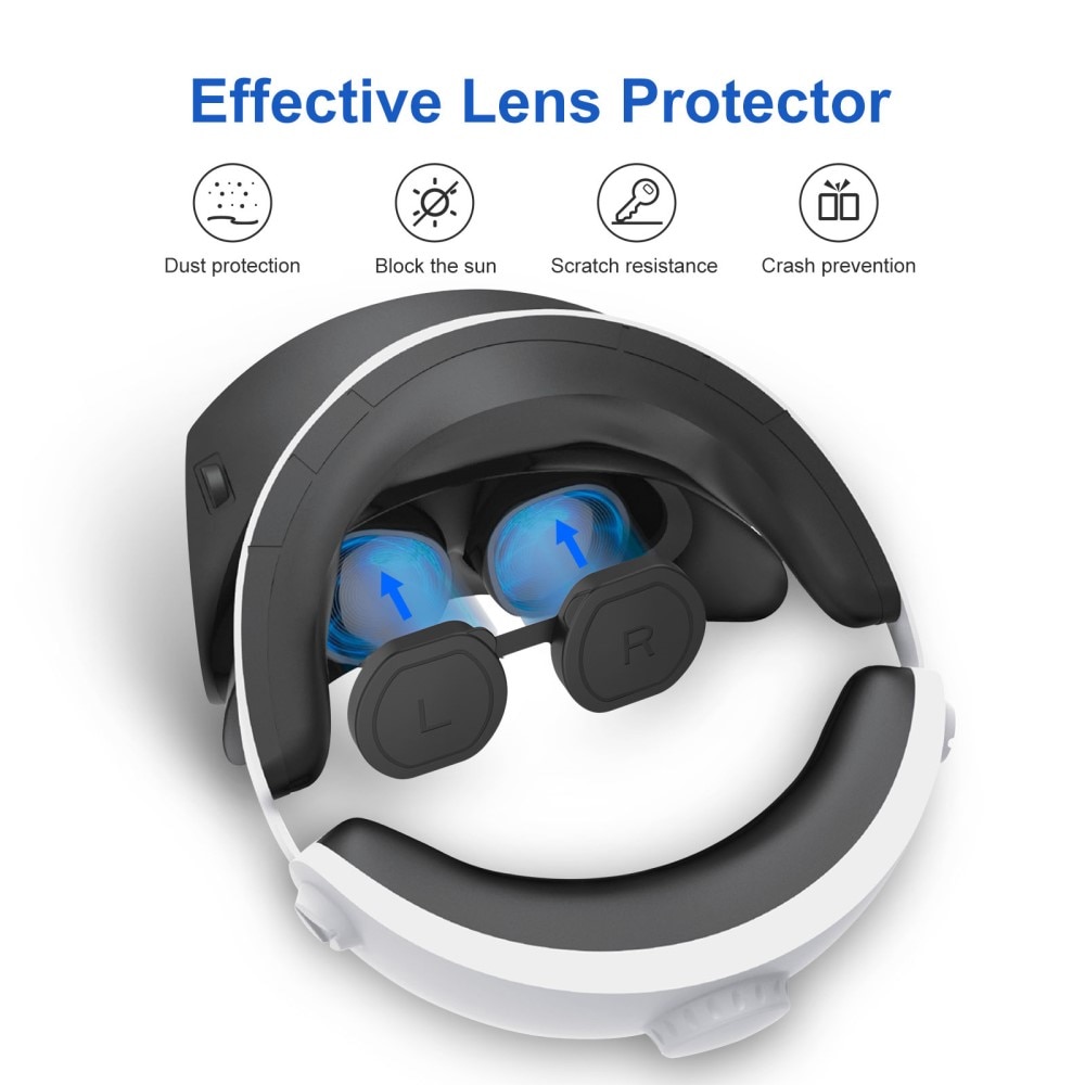 Protection des lentilles en silicone Sony PlayStation VR2, noir