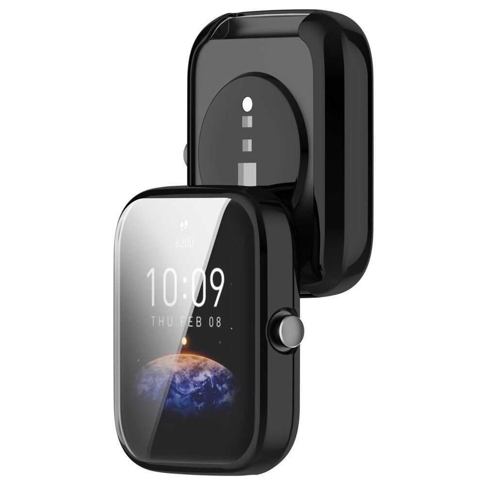 Coque Full Protection Amazfit Bip 3/Bip 3 Pro, noir