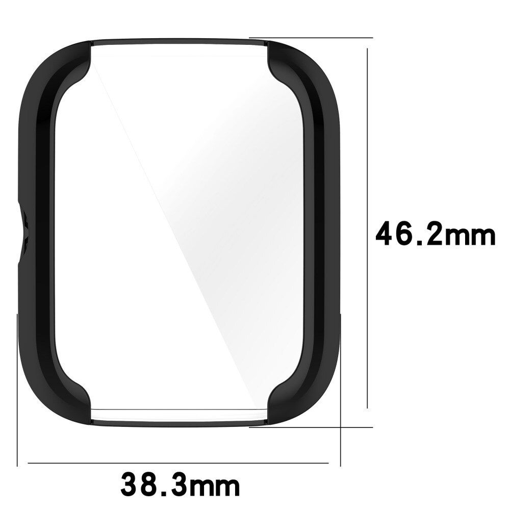 Coque Full Protection Amazfit Bip 3/Bip 3 Pro, noir