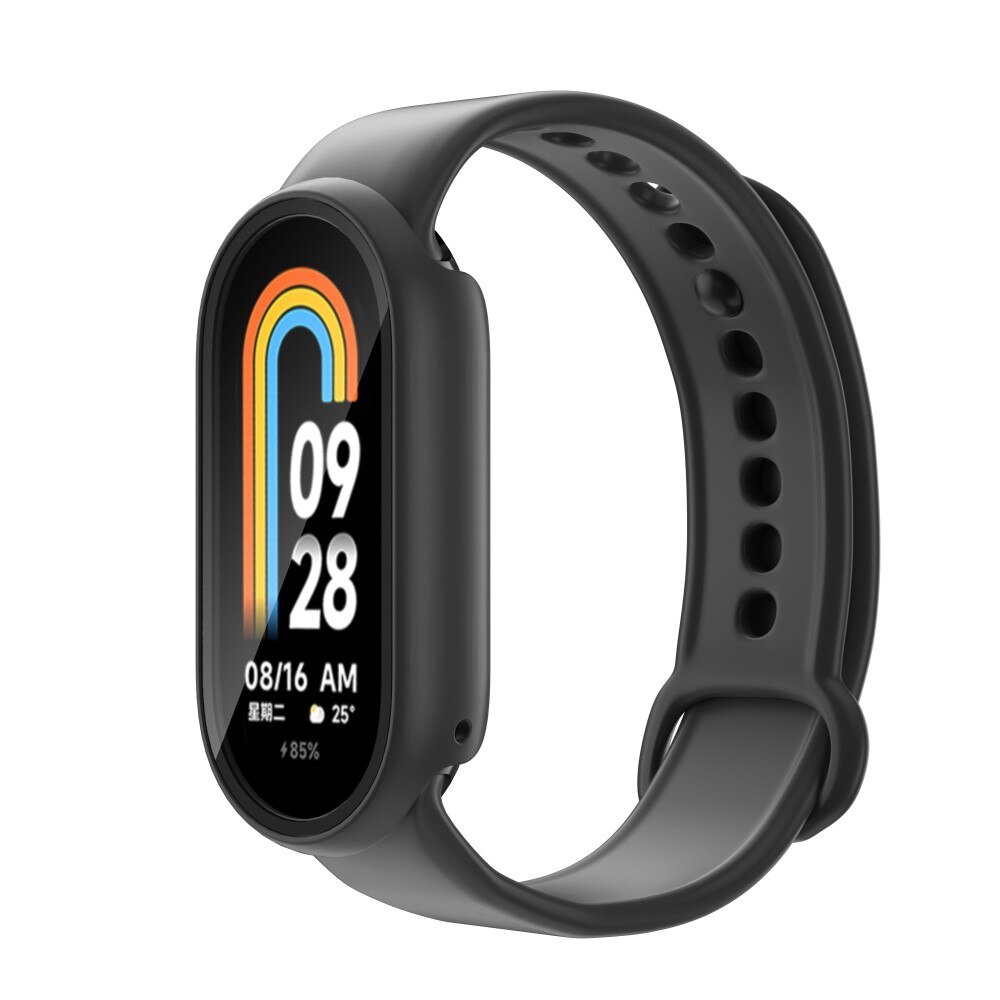 Full Cover Coque Xiaomi Smart Band 8, noir