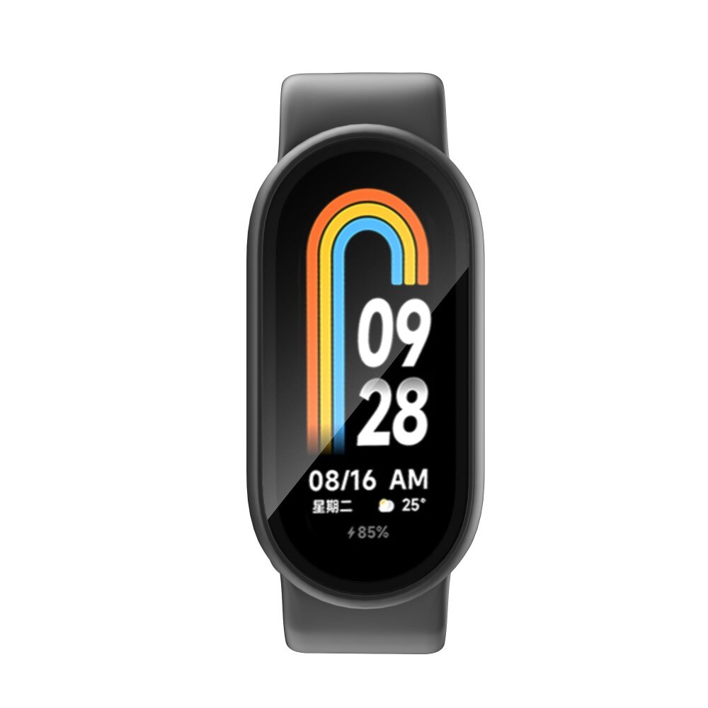 Full Cover Coque Xiaomi Smart Band 8, noir