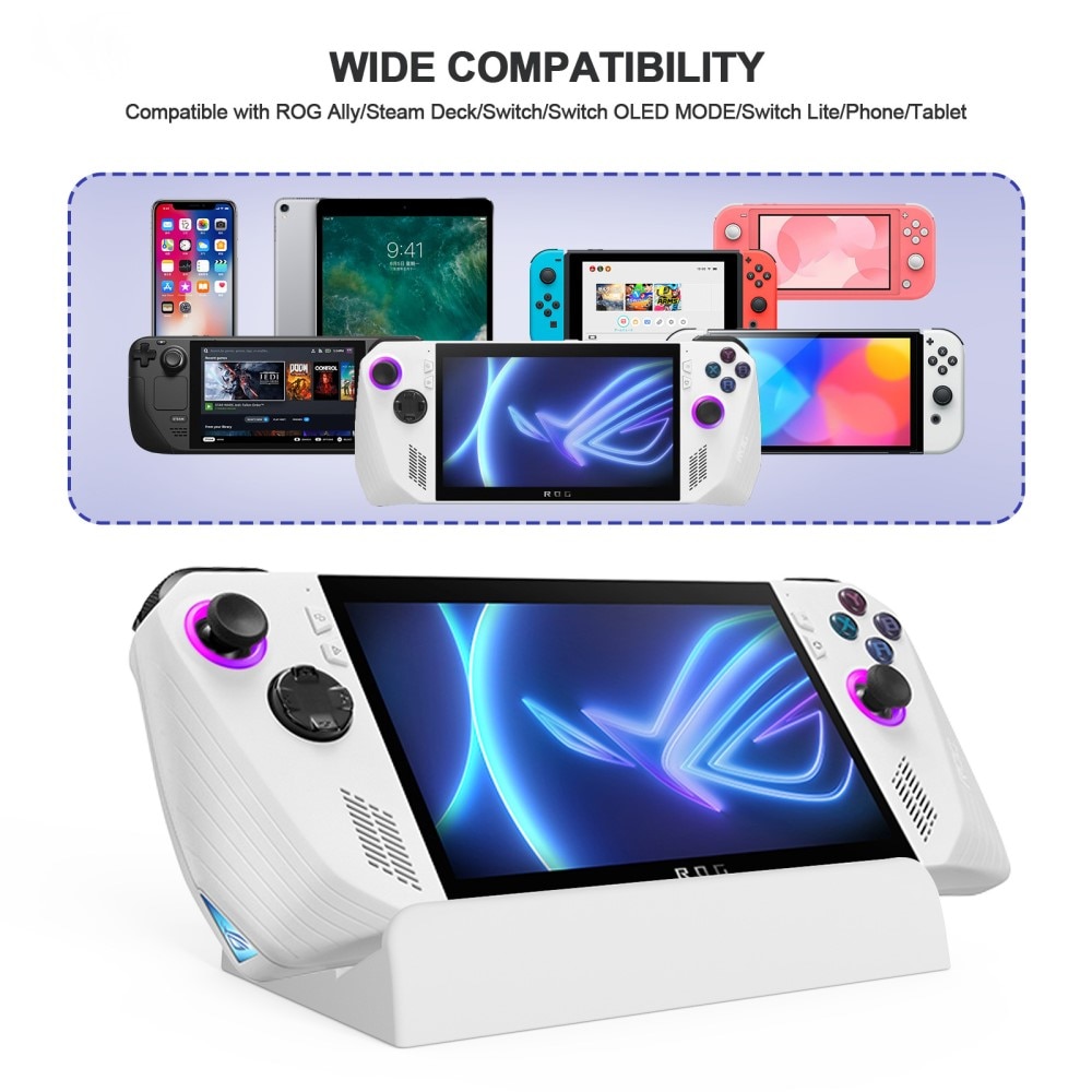Support de table pour Nintendo Switch,  blanc