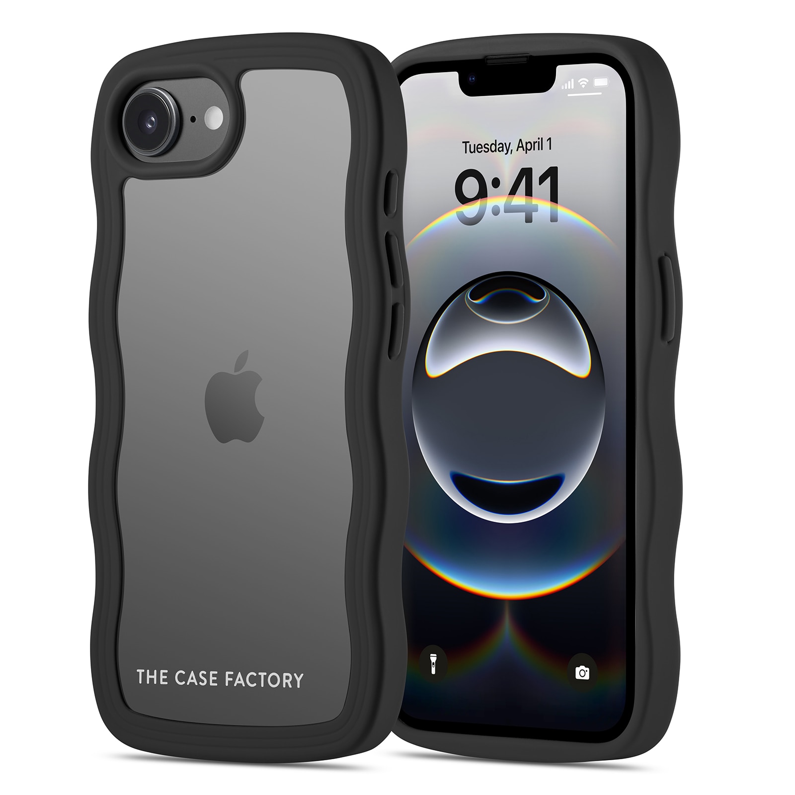 The Wave Case iPhone 16e, Noir
