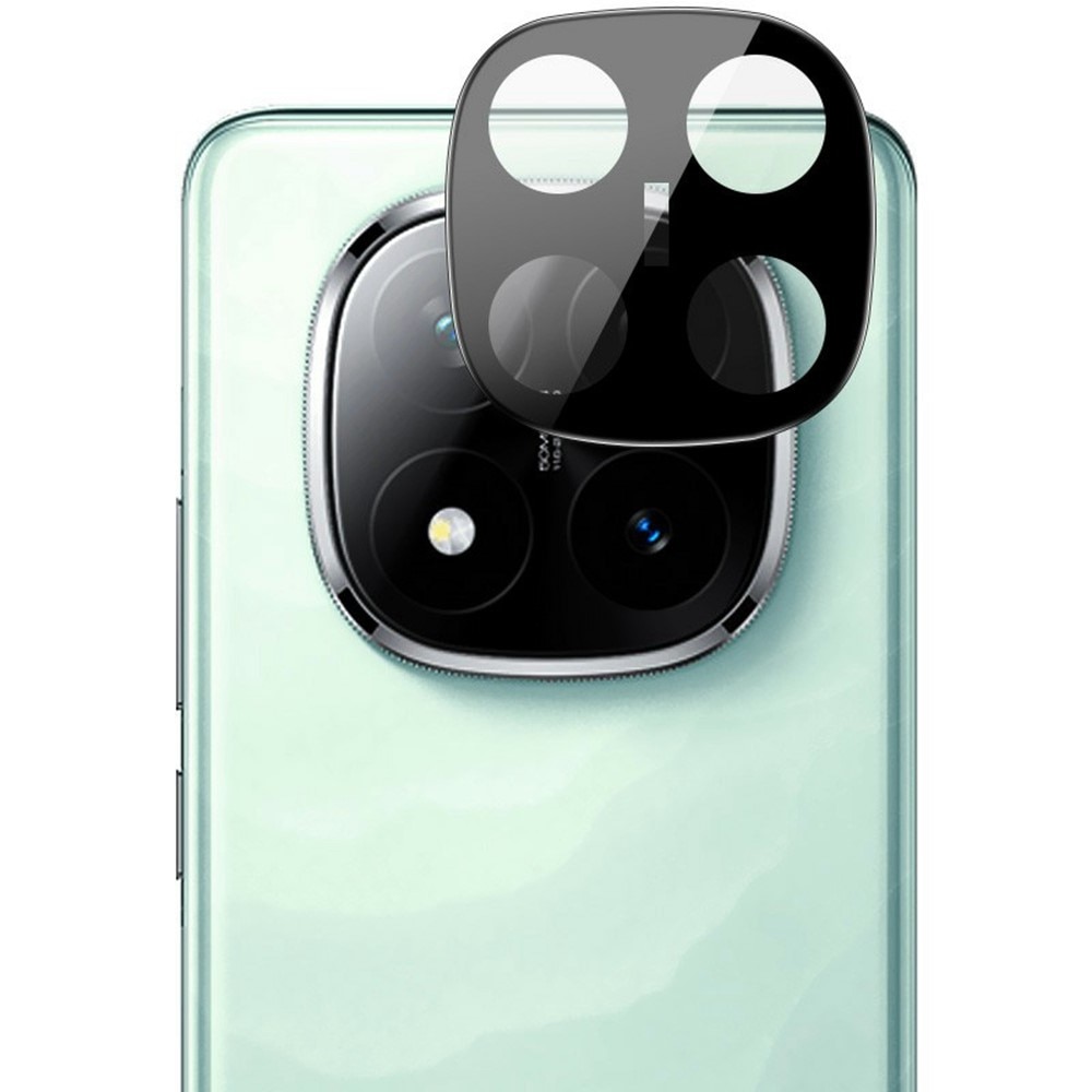 Protecteur de lentille en verre trempé 0,2 mm Xiaomi Redmi Note 14 Pro Plus, Noir