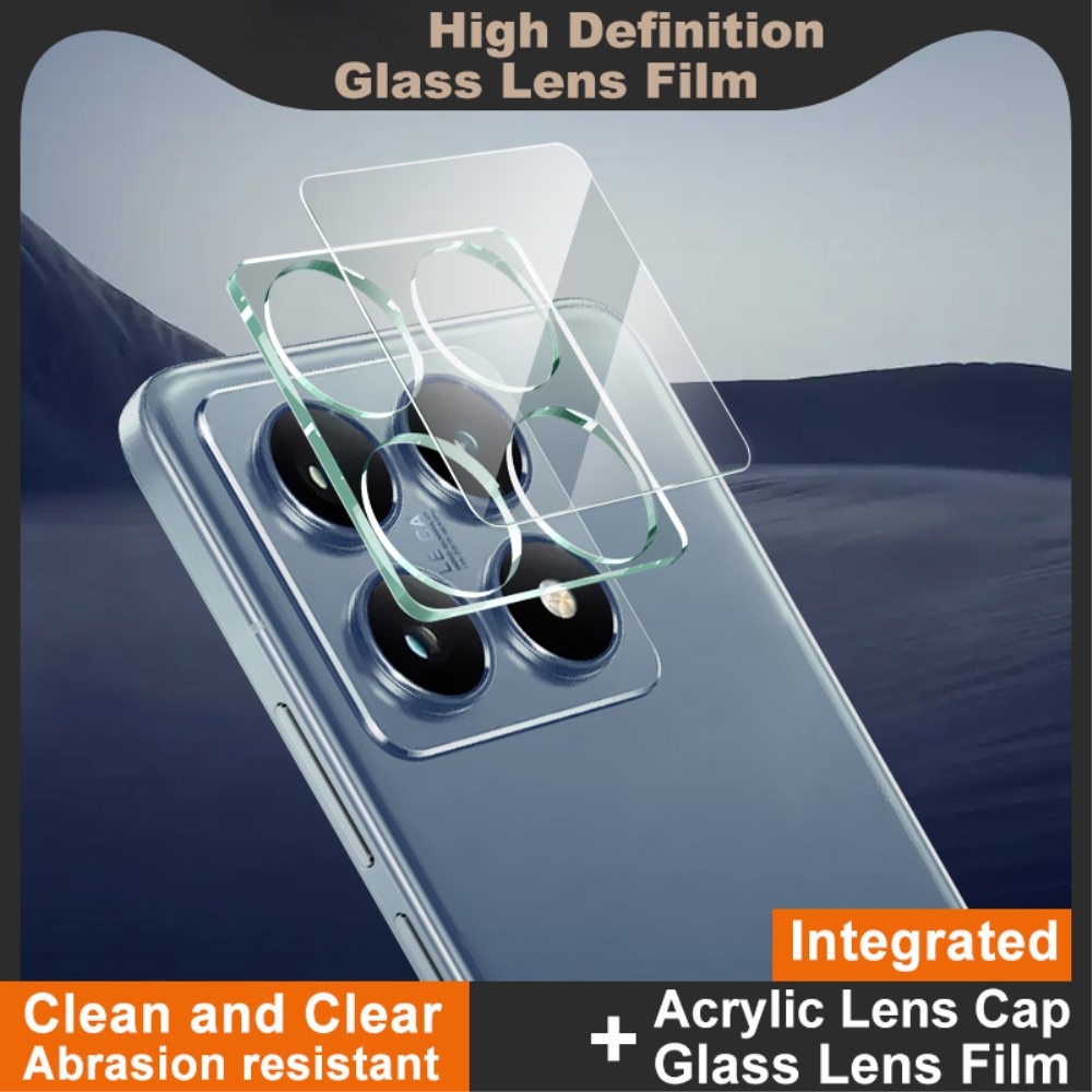 Protecteur de lentille en verre trempé 0,2 mm Xiaomi 14T Pro, Transparent