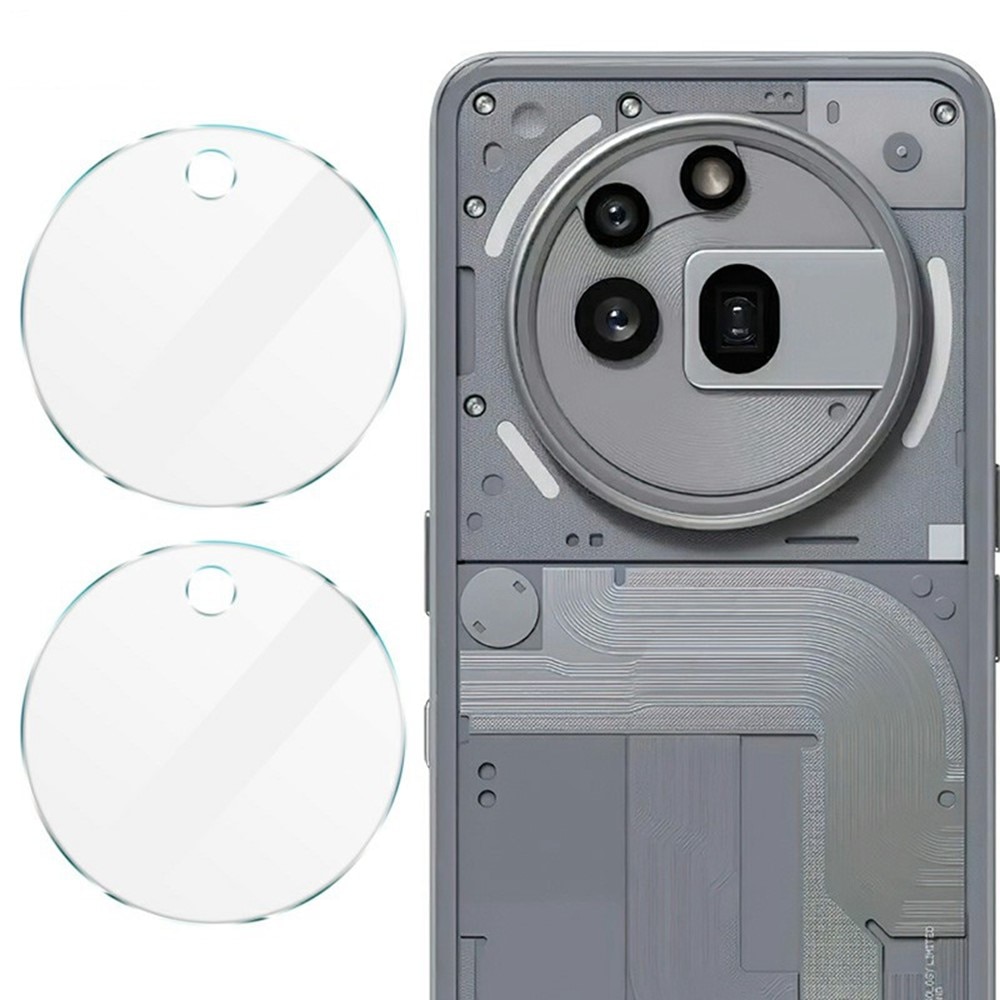 Protecteur de lentille en verre trempé 0,2 mm (2 pièces) Nothing Phone 3a Pro, transparent