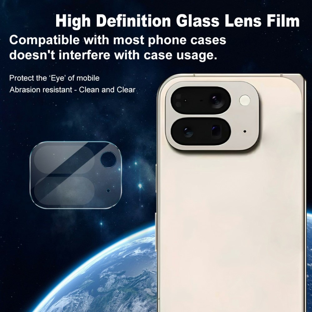 Protecteur de lentille en verre trempé 0,2 mm Google Pixel 10 Pro Fold, Transparent