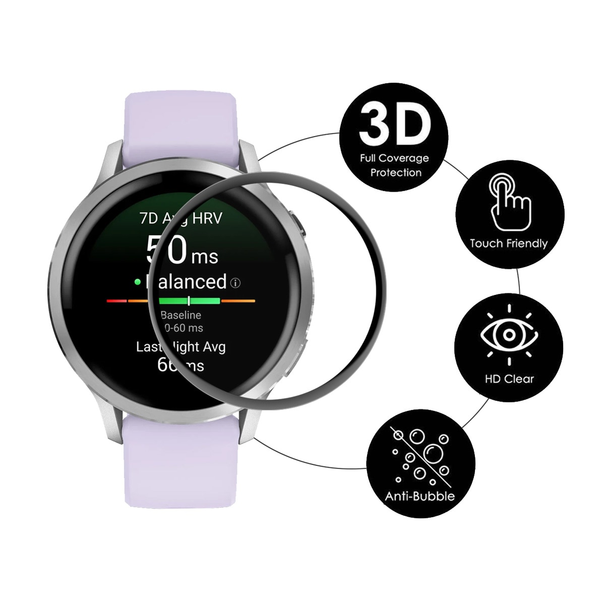 Protecteur d'écran plexiglas Garmin Venu 4 41mm
