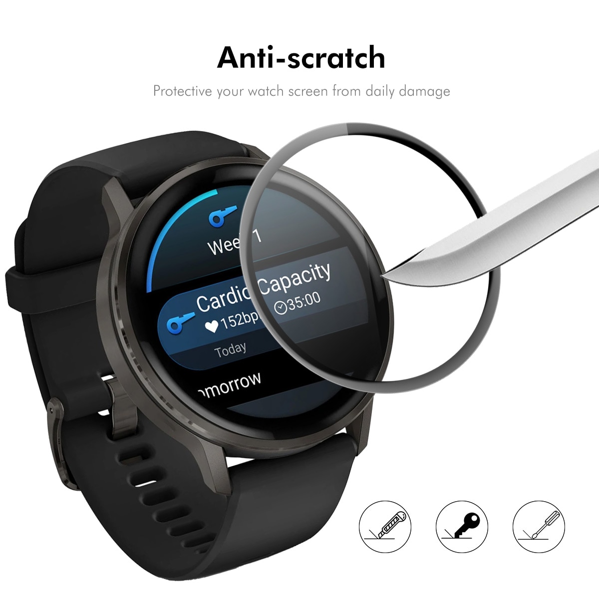 Protecteur d'écran plexiglas Garmin Venu 4 45mm