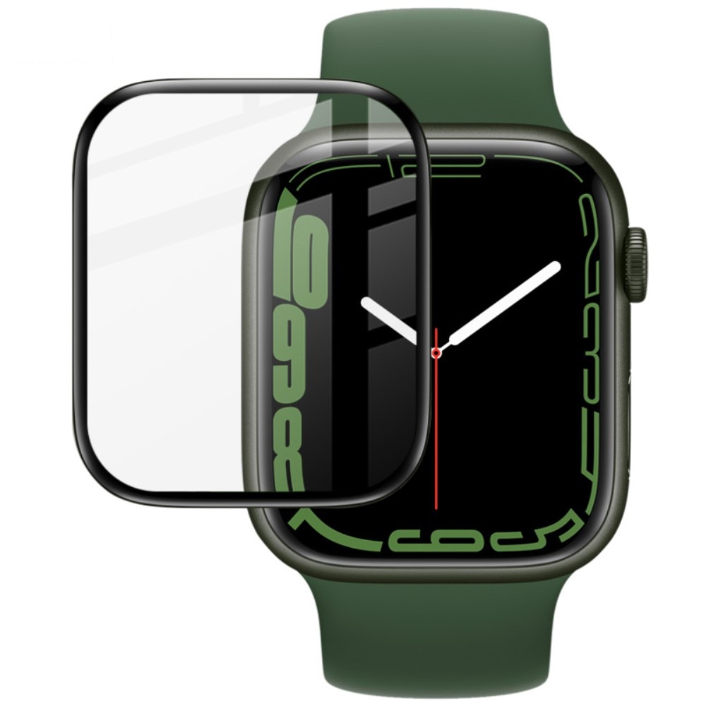 Protecteur d'écran plexiglas Apple Watch 45mm Series 8 Transparent/Noir