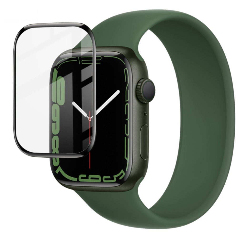 Protecteur d'écran plexiglas Apple Watch 45mm Series 8 Transparent/Noir