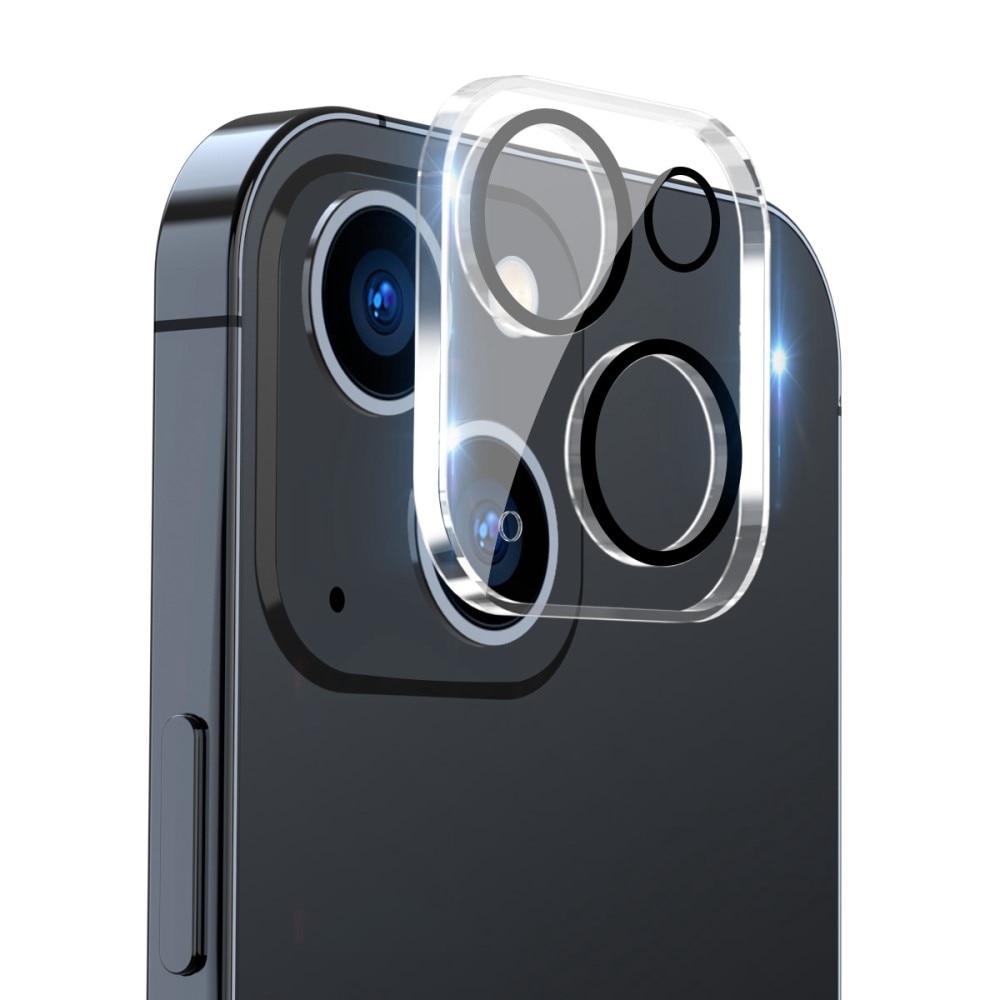 Protecteur d'objectif aluminium verre trempé iPhone 14 Transparent