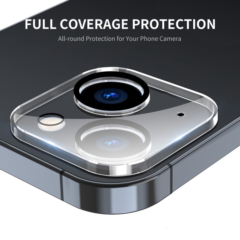 Protecteur d'objectif aluminium verre trempé iPhone 14 Plus Transparent