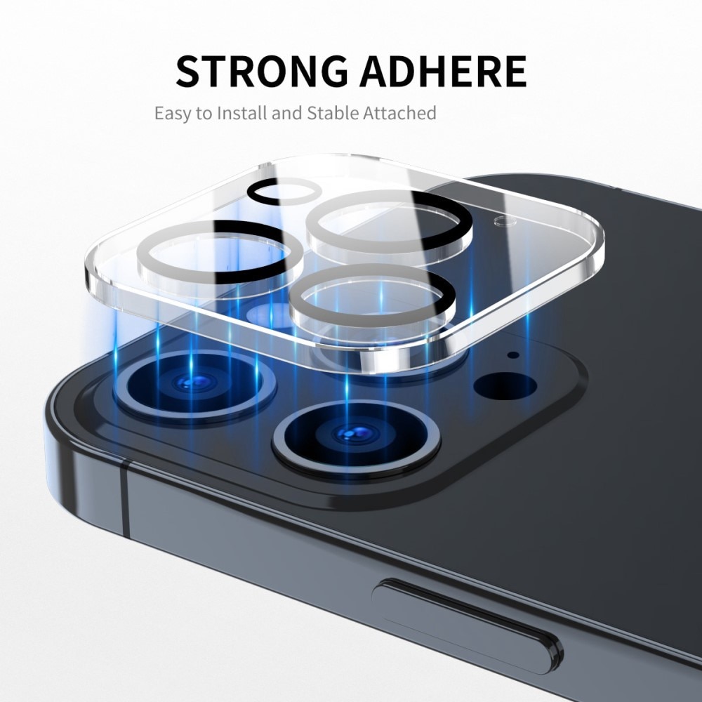 Protecteur d'objectif aluminium verre trempé iPhone 13 Pro Max Transparent