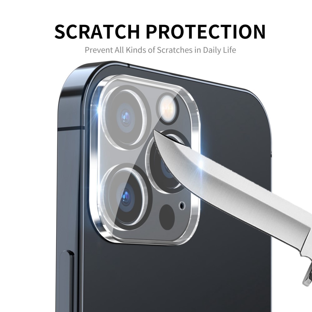 Protecteur d'objectif aluminium verre trempé iPhone 13 Pro Transparent