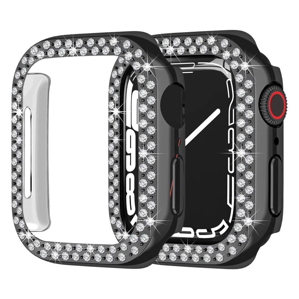 Coque Rhinestone Apple Watch 40mm, noir