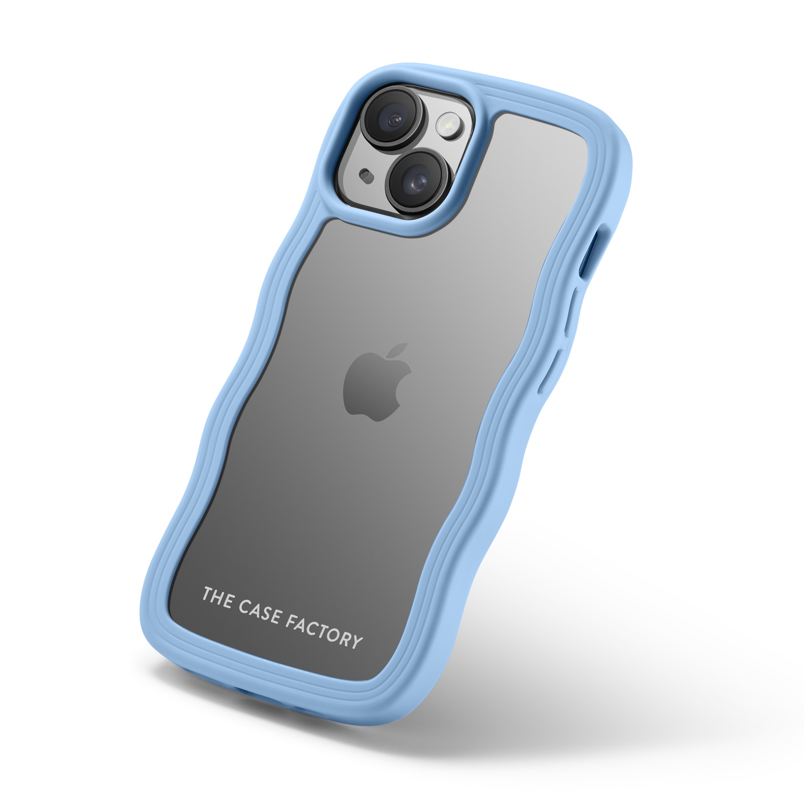 The Wave Case iPhone 15, Bleu