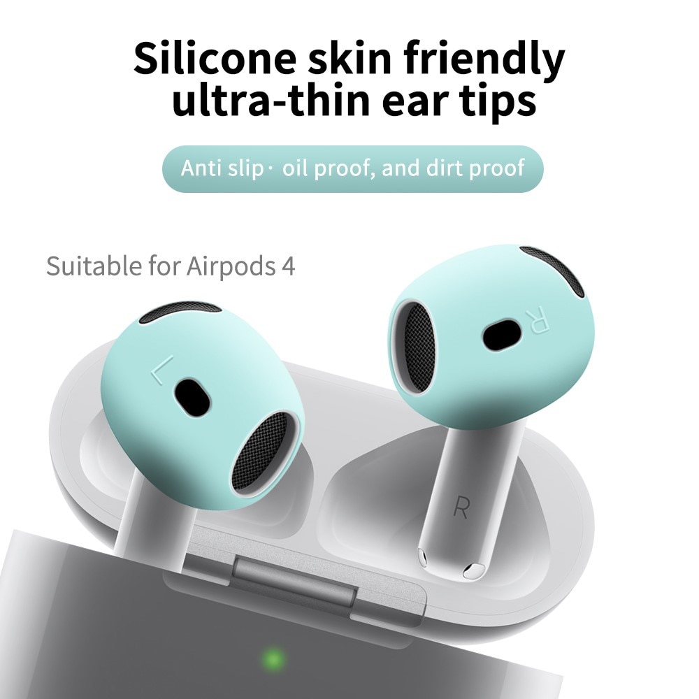 Earpads Silicone Apple AirPods 4, noir