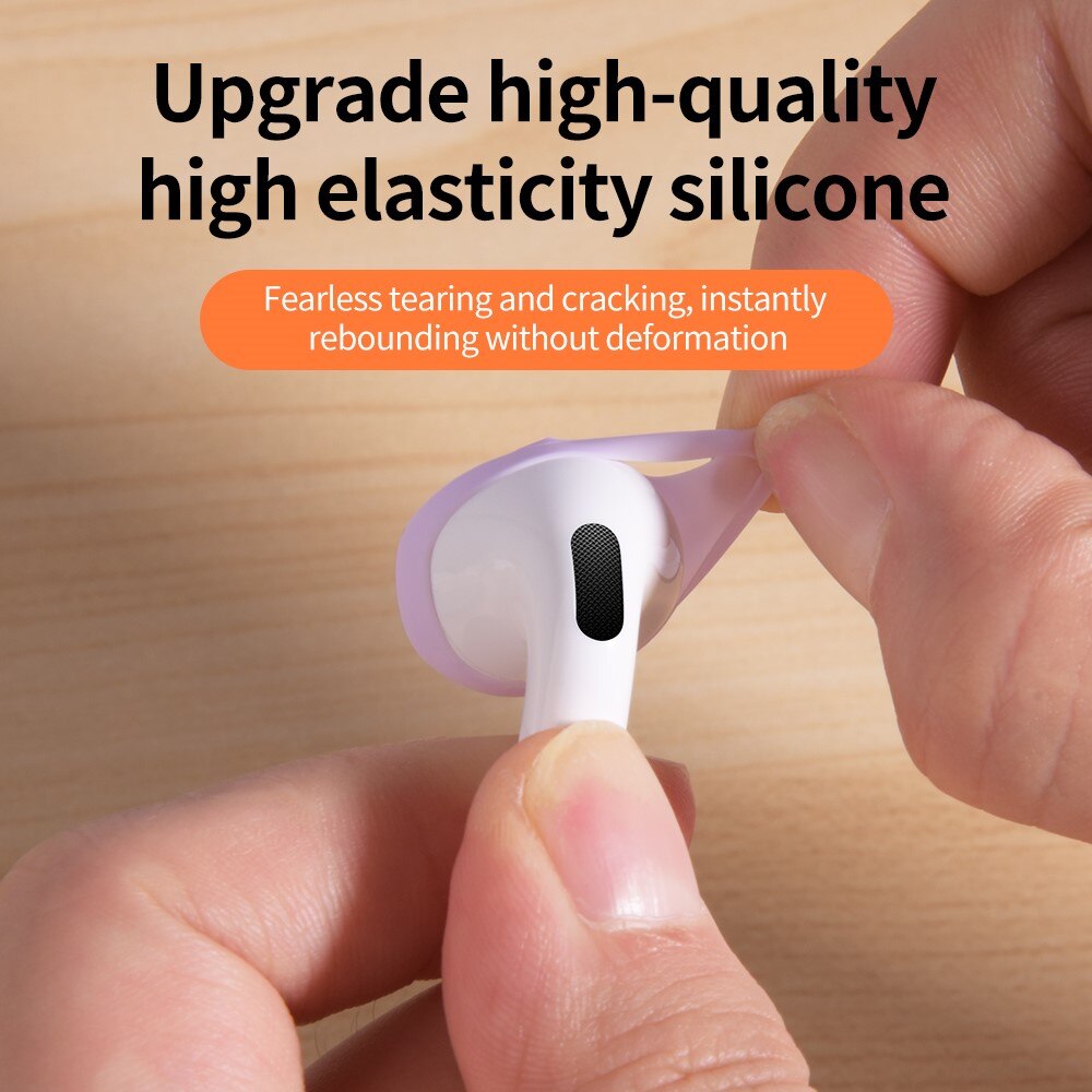 Earpads Silicone Apple AirPods 4, noir