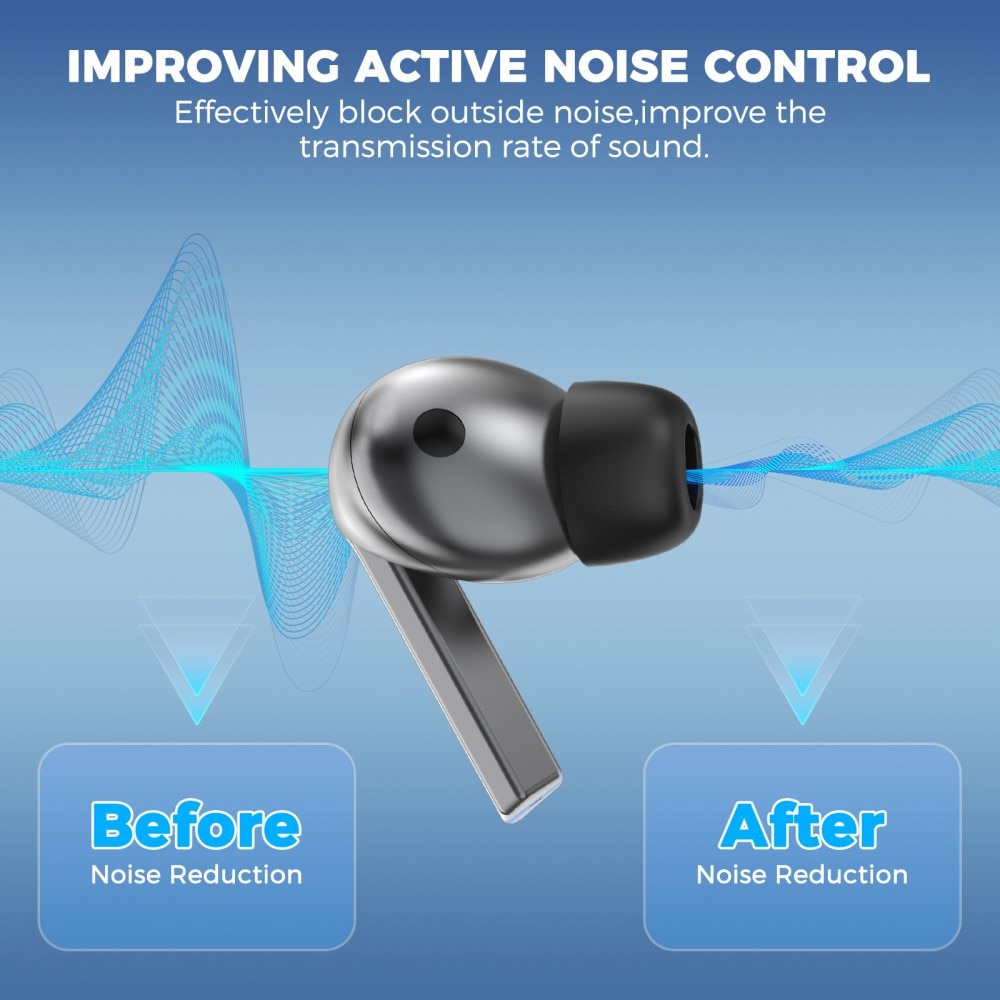 Memory Foam Ear Tips (3-pack) Samsung Galaxy Buds 3 Pro, noir