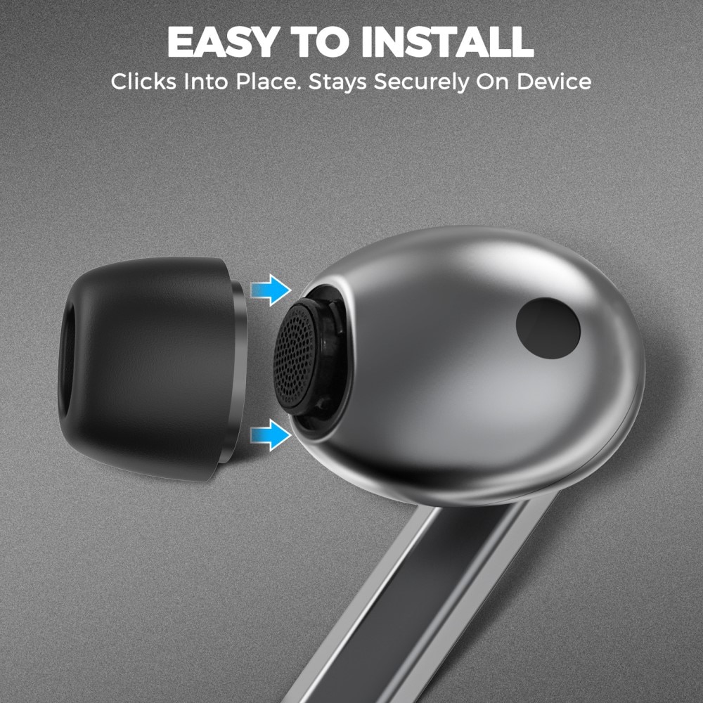 Memory Foam Ear Tips (3-pack) Samsung Galaxy Buds 3 Pro, noir