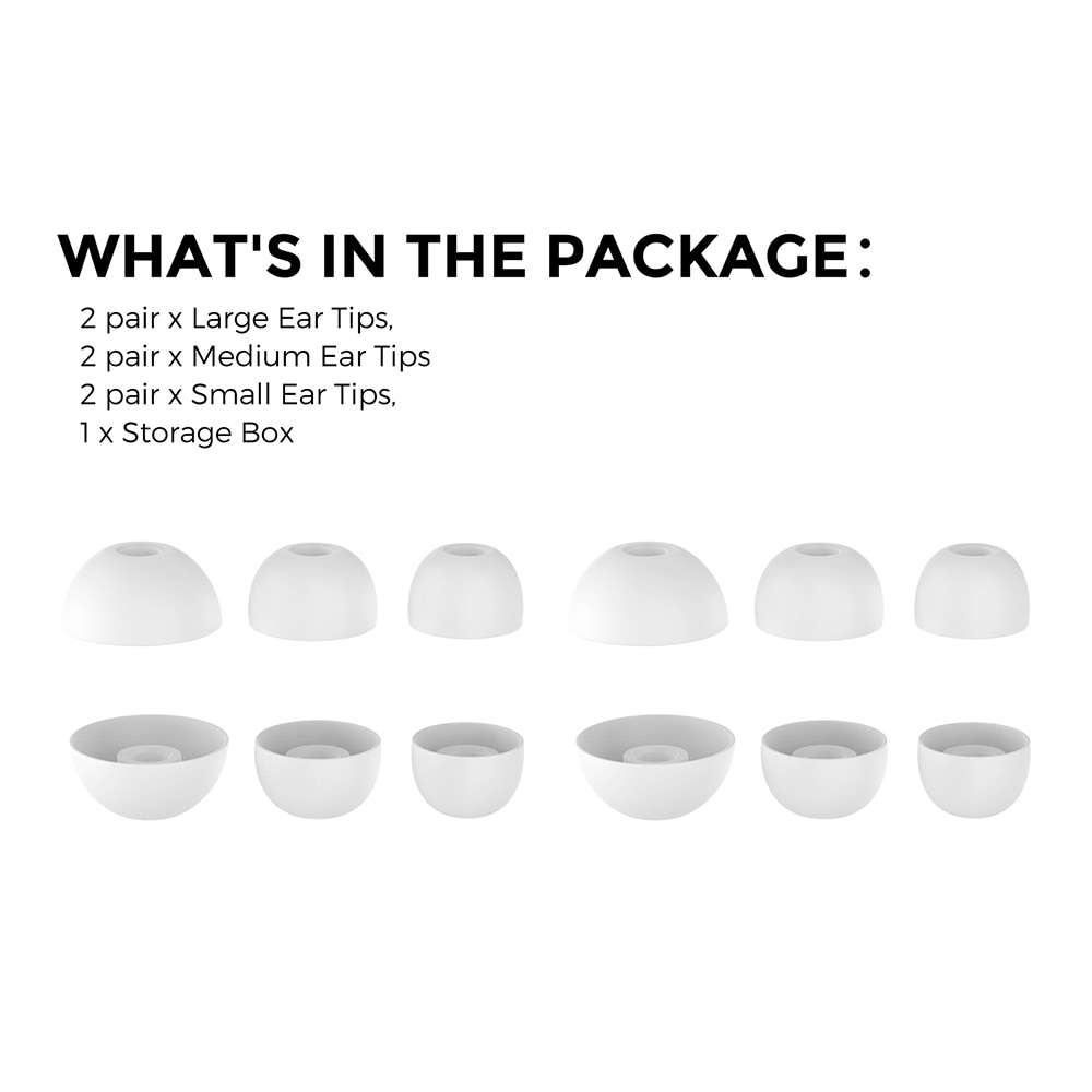 Ear Tips (3-pack) Beats Studio Buds Plus, Blanc