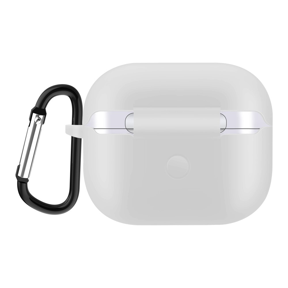 Coque en silicone avec mousqueton AirPods 3 Blanc