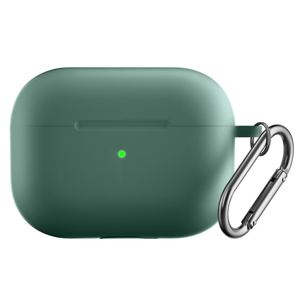 Coque en silicone avec mousqueton AirPods Pro 2 Vert