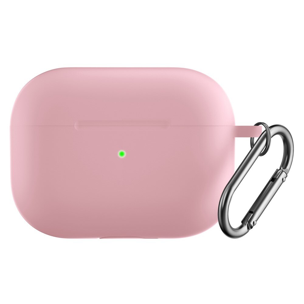 Coque en silicone avec mousqueton AirPods Pro 2 Rose