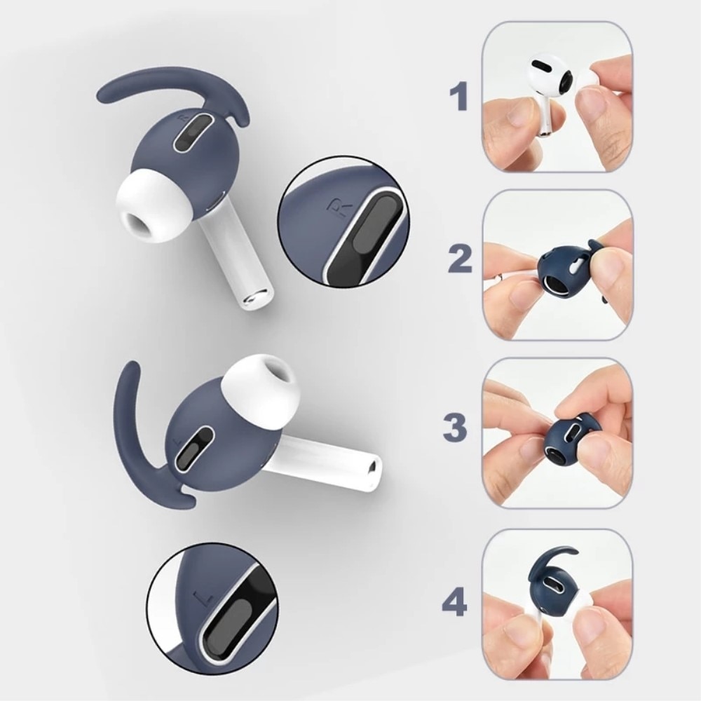 Sport Earhooks Silicone AirPods Pro Noir