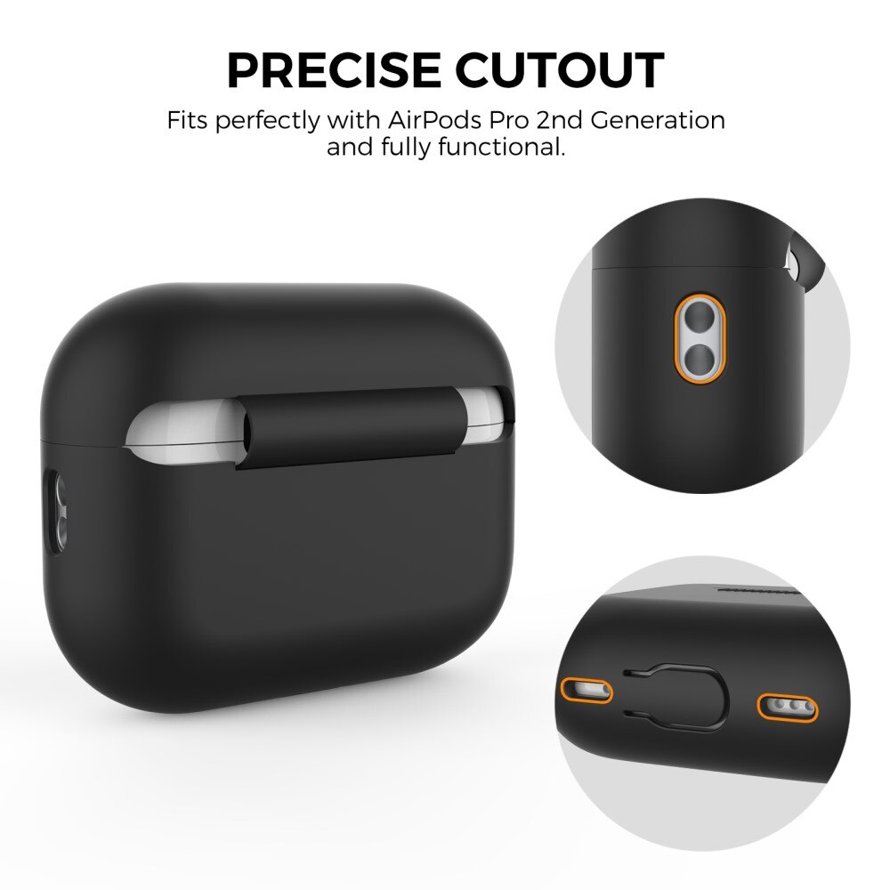 Coque Active Silicone AirPods Pro 2 Noir