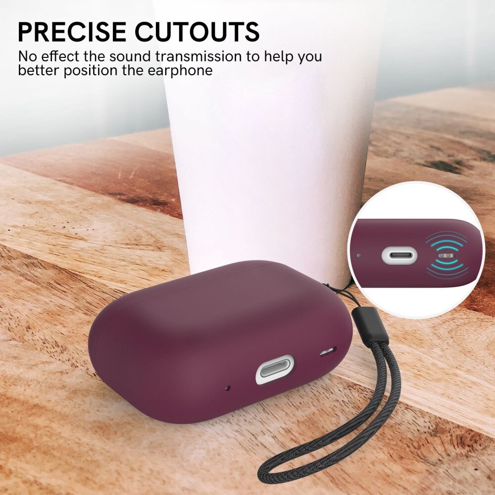 Coque Silicone Handstrap AirPods Pro 2 Violet