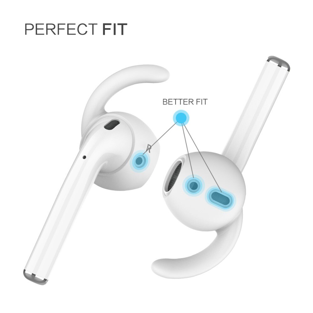 Sport Earhooks Apple AirPods, blanc (Large)