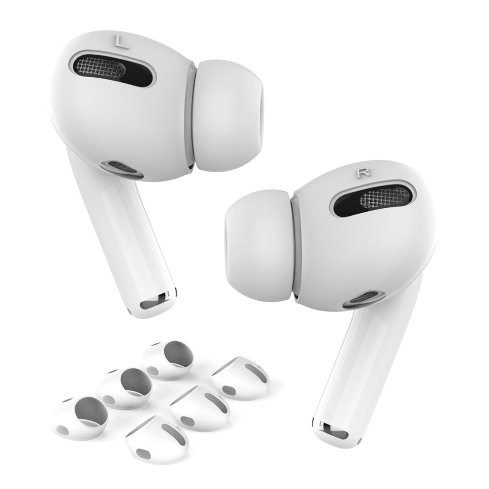 Earpads Silicone AirPods Pro, (3 pièces) blanc