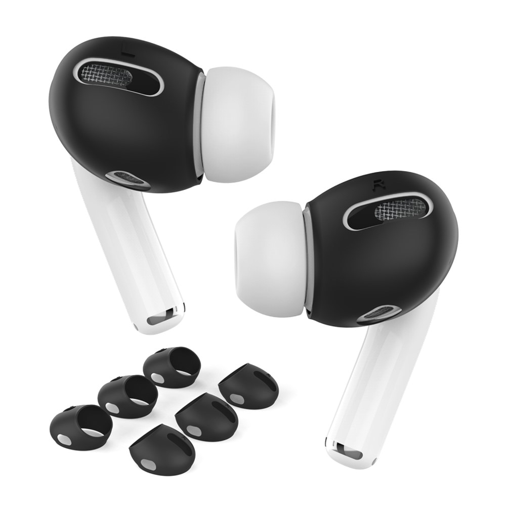 Earpads Silicone AirPods Pro, (3 pièces) noir