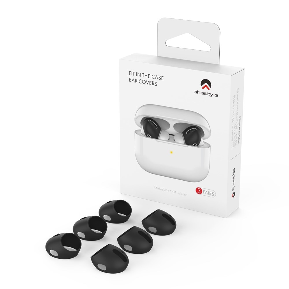 Earpads Silicone AirPods Pro, (3 pièces) noir