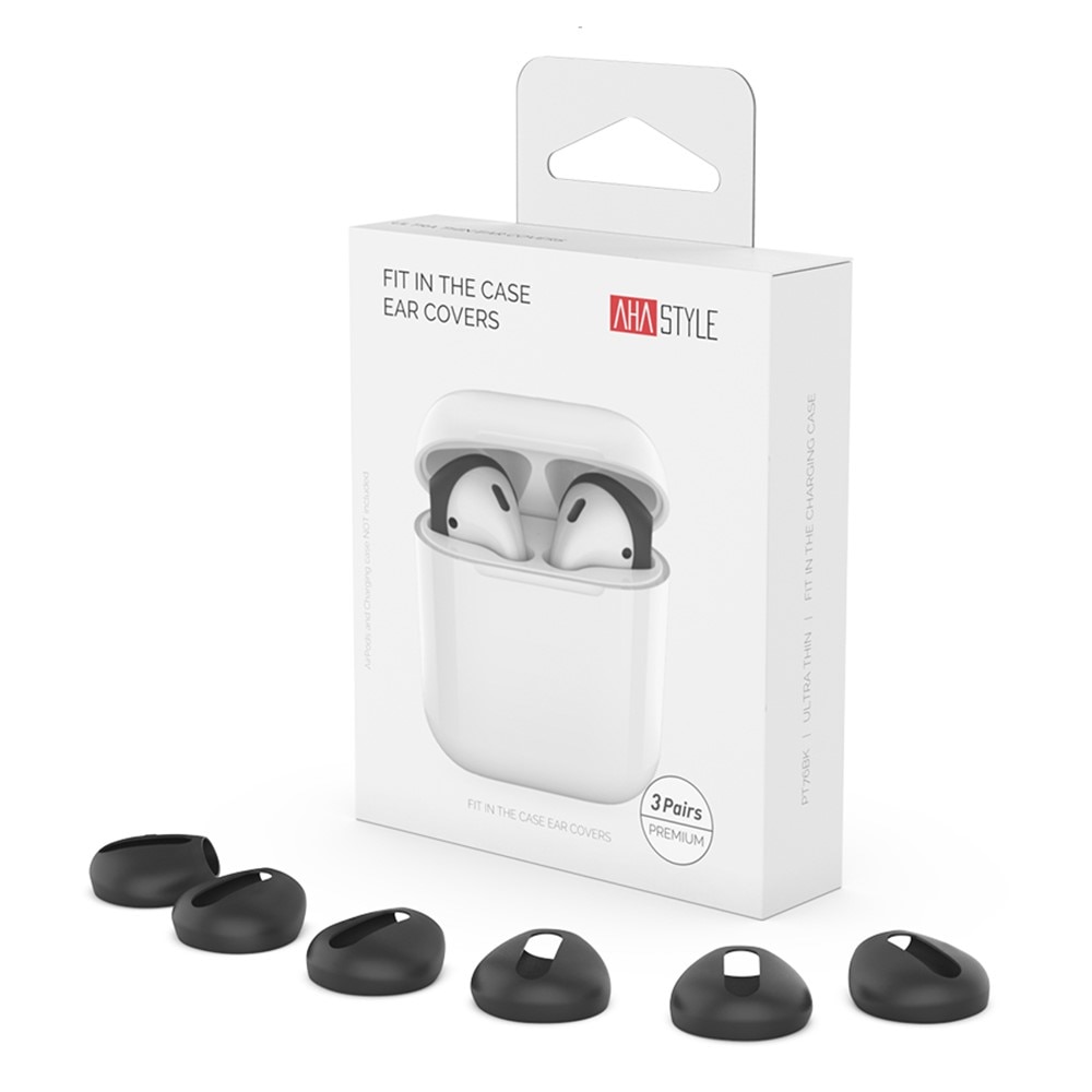 Earpads Silicone AirPods, (3 pièces) noir