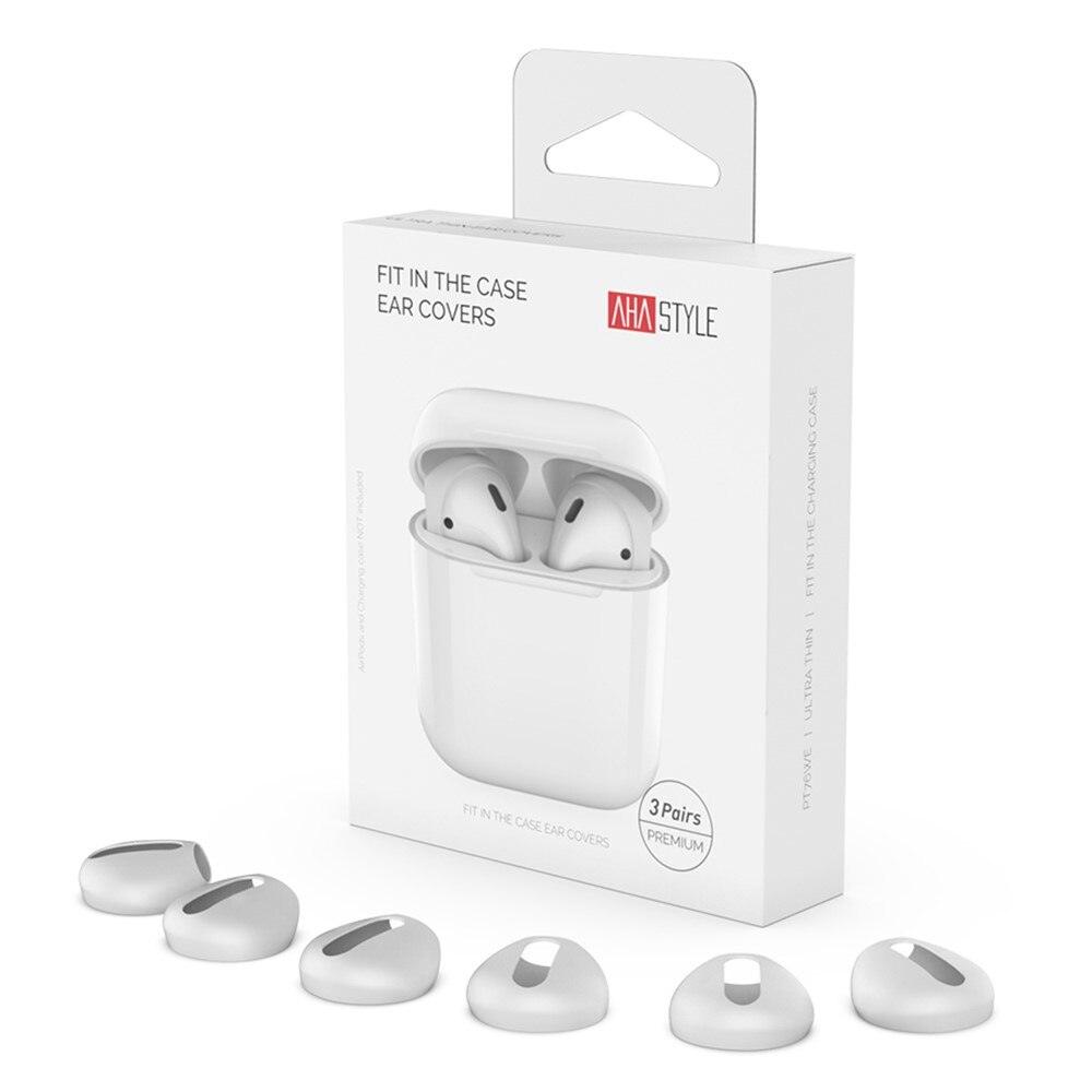 Earpads Silicone AirPods, (3 pièces) blanc