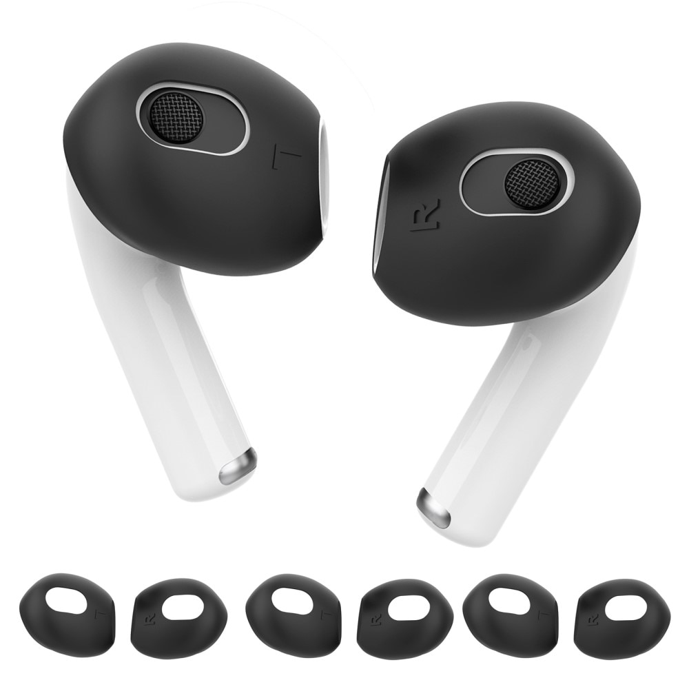 Earpads Silicone AirPods 3, (3 pièces) noir