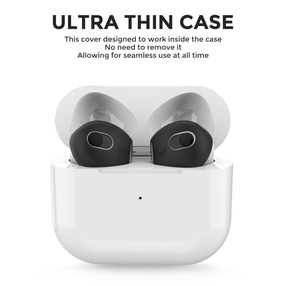 Earpads Silicone AirPods 3, (3 pièces) noir