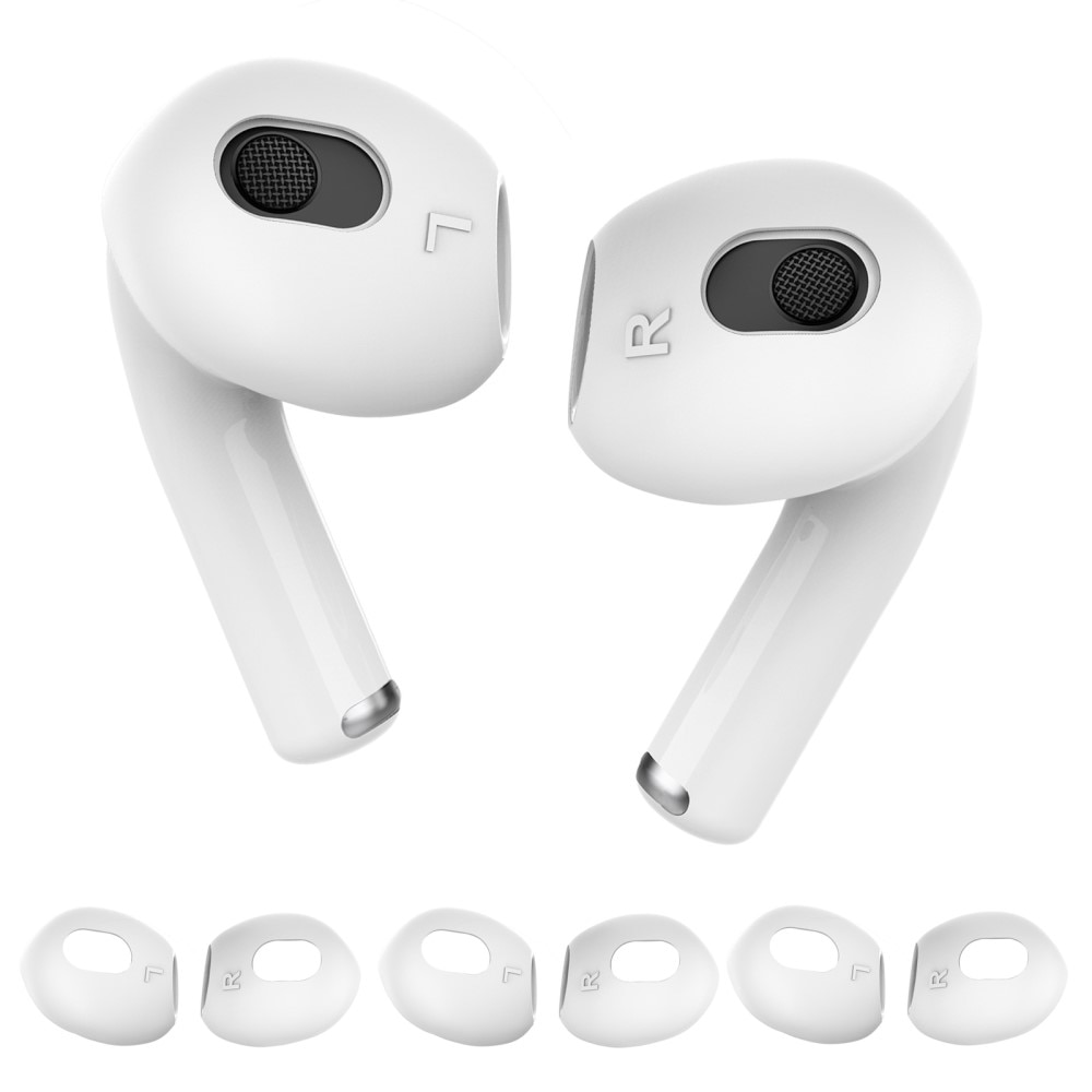 Earpads Silicone AirPods 3, (3 pièces) blanc